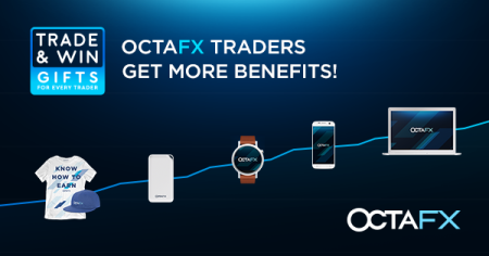 OctaFX Trade and Win Promotion - ของขวัญสำหรับเทรดเดอร์