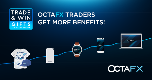 OctaFX Trade жана Win Promotion - Соодагерлер үчүн белек