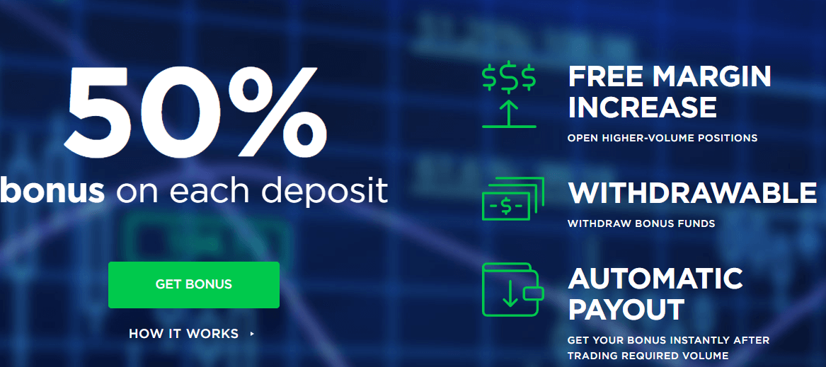 پاداش Octa Deposit - تا 50٪ در هر سپرده