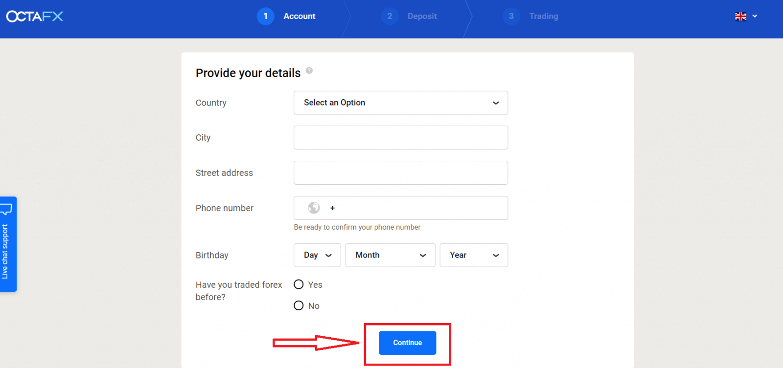 How to Sign Up and Login Account in OctaFX How to Sign Up and Login Account in OctaFX
